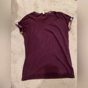 Maroon Burberry T-shirt